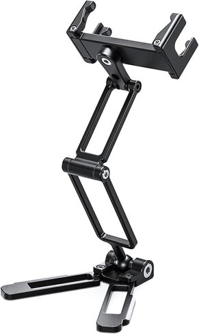 LEOFOTO PS-4 Silver Ultra Compact & Lightweight Smartphone Clamp / Holder / Video / Selfie Stand / Easel Arca / RRS Compatible in Saudi Arabia