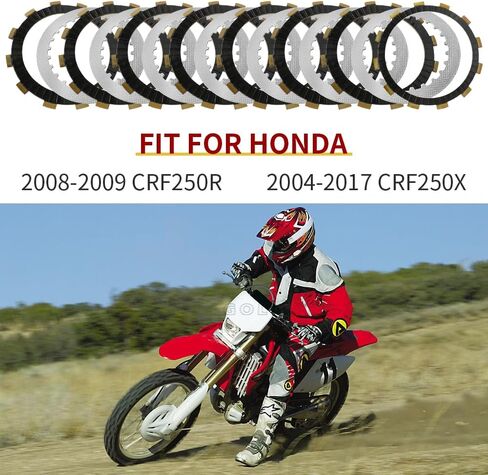 مجموعة القابض وحشية ألواح فولاذية الاحتكاك متوافقة مع Honda CRF250R 2008 2009 CRF250X 2004-2007 in Saudi Arabia