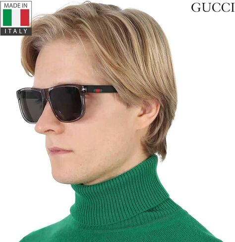 Gucci GG0010S مصمم نظارات شمسية: نظارات إطار مربعة أنيقة مع مجموعة متميزة - مثال على الرفاهية والأناقة in Kuwait