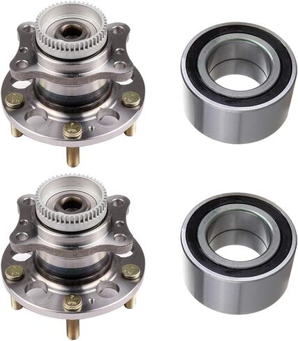 510093 Wheel Bearing and Hub Assembly Fit For 2011-2015 Elantra,2013-2014 Elantra Coupe,2013-2014 Elantra GT,2012-2015 Veloster,2014-2015 For Kia Forte Koup Front Rear Wheel Hub Bearing (4 PCS) in Saudi Arabia