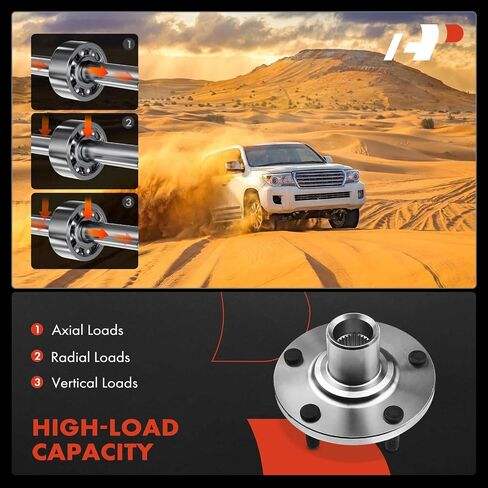A-Premium 2 x Front Wheel Hub Assembly with 5-Lug Compatible with Toyota Camry 92-03, Sienna 98-03, Avalon 95-04, Solara 99-03, Lexus ES300 92-03, RX300 99-03 in Saudi Arabia