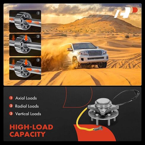 محمل العجلة الأمامية الممتازة ومجموعة المحور مع ABS و6 عروة متوافقة مع Ford Expedition 2018-2020، F-150 2018-2020، Lincoln Navigator 2018-2020، RWD فقط in Saudi Arabia