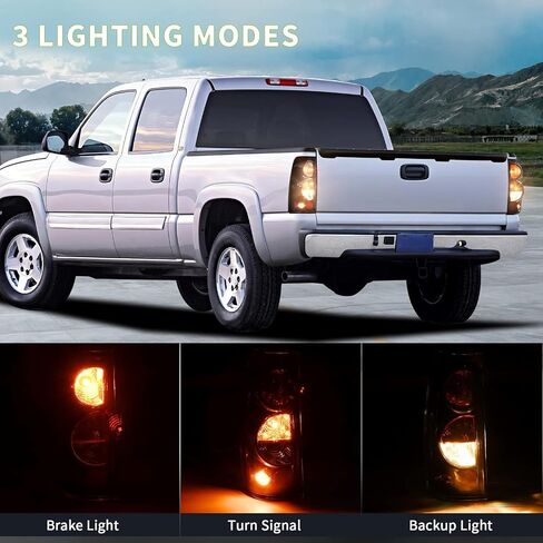 DWVO مجموعة المصابيح الأمامية والمصابيح الخلفية متوافقة مع 1999 2000 2001 2002 Chevy Silverado 1500 2500/01-02 Chevy Silverado 1500HD 2500HD 3500 المصباح الأمامي الأسود الإسكان الضوء الخلفي واضح in Saudi Arabia