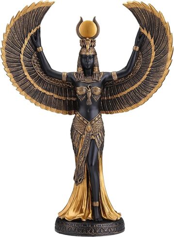 Veronese Design 13 3/8 Inch Isis The Egyptian Goddess of Magic and Wisdom Cold Cast Resin Bronze Finish Sculpture in Saudi Arabia