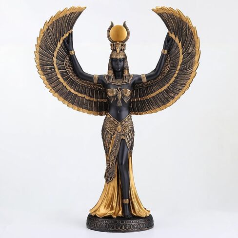 Veronese Design 13 3/8 Inch Isis The Egyptian Goddess of Magic and Wisdom Cold Cast Resin Bronze Finish Sculpture in Saudi Arabia