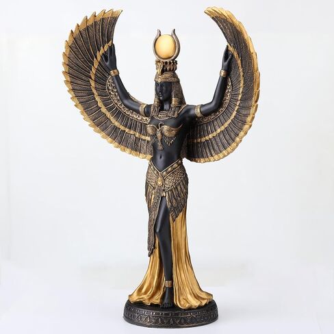 Veronese Design 13 3/8 Inch Isis The Egyptian Goddess of Magic and Wisdom Cold Cast Resin Bronze Finish Sculpture in Saudi Arabia