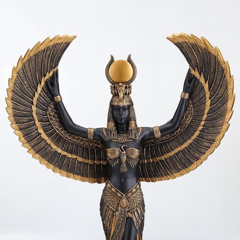 Veronese Design 13 3/8 Inch Isis The Egyptian Goddess of Magic and Wisdom Cold Cast Resin Bronze Finish Sculpture in Saudi Arabia