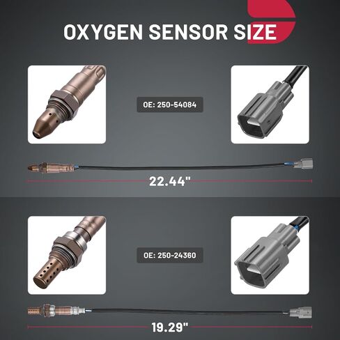BDFHYK Oxygen Sensor Upstream Downstream O2, Compatible with Toyota Camry 2012-2017, Compatible with Scion tC 2011-2016, RAV4 2013-2018, compatible with Lexus ES300h 2013-2018, 250-54084,25054084 2PCS in Saudi Arabia