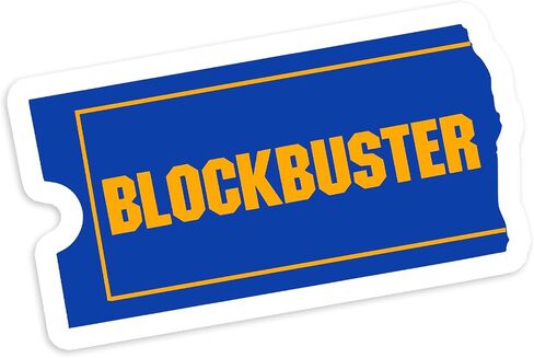 90's Nostalgia Blockbuster Logo Sticker Decal Notebook Car Laptop 5.5" in Saudi Arabia