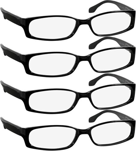 TruVision Readers Reading Glasses - Resin Frames w Acrylic Lenses, Dura Flex Hinges for Men and Women in Saudi Arabia