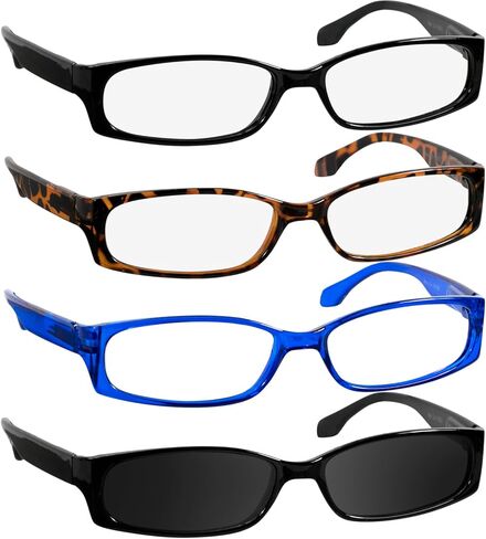 نظارات القراءة TruVision Readers - إطارات من الراتنج مع عدسات أكريليك، ومفصلات Dura Flex للرجال والنساء in Kuwait