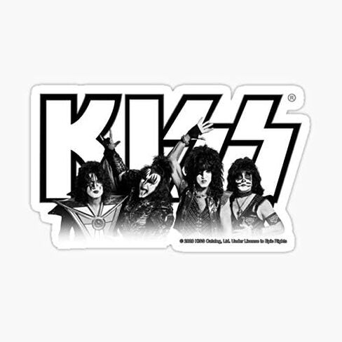 decals KISS Band All Members - Black Letter Print Vinyl Sticker for Auto, Wall, Laptop, Cell, Truck in Saudi Arabia