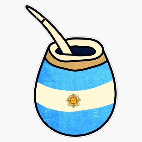 Yerba Mate Argentina Flag Sticker Bumper Sticker Vinyl Decal 5" in Saudi Arabia