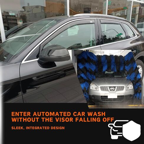 in-Channel Car Window Rain Guard Compatible with Lancer Fortis 4D/ SportBack 5D 2007-2019 Lancer/Grand Lancer 2018+,Transparent Car Wind Deflectors No Water Leakage Visors in Saudi Arabia