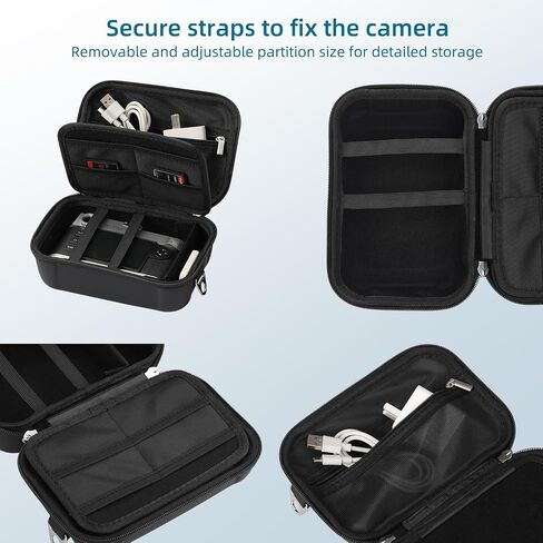 Carrying & Protective Case for Digital Camera Lightweight camera sling bag for Canon PowerShot/GoPro/Sony Most digital cameras- white in Saudi Arabia