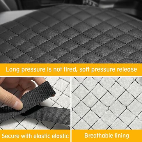 Center Console Cover for 2019-2025 RAM 1500 Accessories, Leather Armrest Cover Pad Protection Seat Arm Rest Box Lid Accessories for 5th RAM1500 in Kuwait