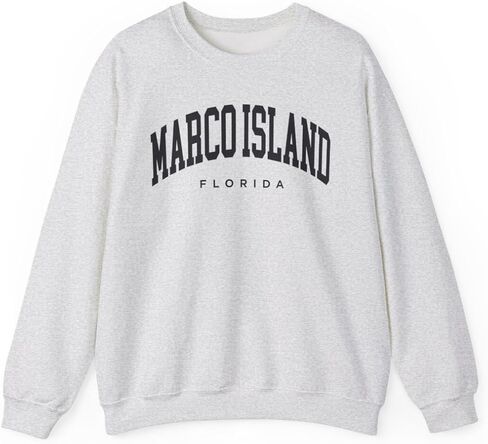 Marco Island Florida Adult Unisex Crewneck Sweatshirt in Saudi Arabia