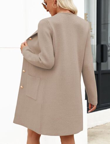 CiCiBird Women’s Fall Long Cardigan Sweater Crewneck Button Down Coat 2025 Coatigan Outerwear with Pocket in Kuwait