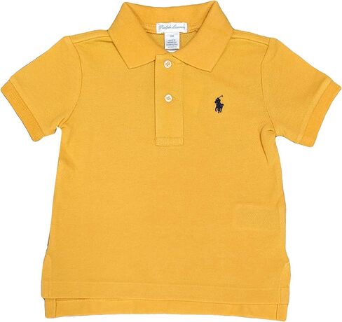 POLO RALPH LAUREN Infant Boys Mesh Classic Fit Polo Shirt (3 Months, Red (Navy Pony)) in Saudi Arabia