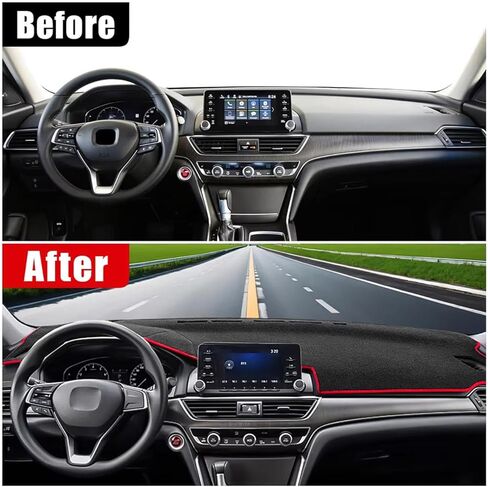 Fit for Infiniti QX80 2014-2019,Dash Cover Mat Pad,Dashboard Dash Board Cover Mat Carpet,with Cutout for Sensor,Car Accessories in Saudi Arabia