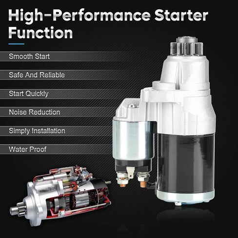 New Starter for Nissan Altima 2.5L 2.5 Base S SL 2007-2012 (Only for Automatic CVT; from 10/2006), for Altima 2013 2.5L (Only for Coupe) in Saudi Arabia