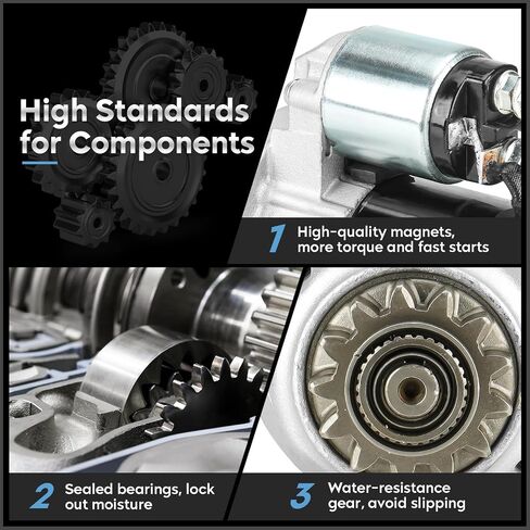 New Starter for Nissan Altima 2.5L 2.5 Base S SL 2007-2012 (Only for Automatic CVT; from 10/2006), for Altima 2013 2.5L (Only for Coupe) in Saudi Arabia