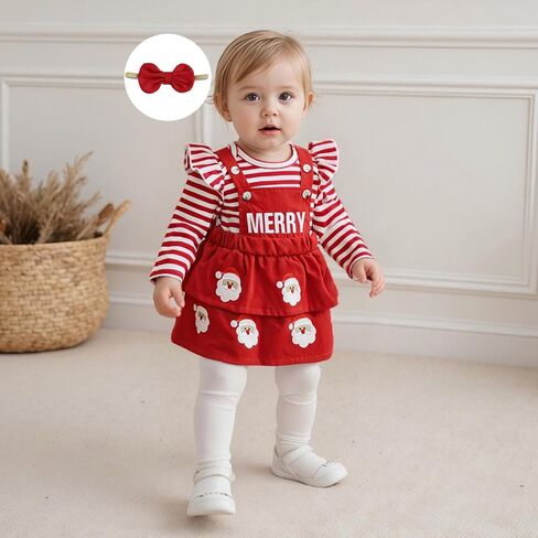 Baby Girl Halloween Clothes Ruffle Long Sleeve Romper Pumpkin/Ghost/Bat Print Overall Skirt Dress Cute Newborn Outfit in Kuwait