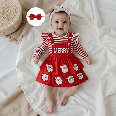 Baby Girl Halloween Clothes Ruffle Long Sleeve Romper Pumpkin/Ghost/Bat Print Overall Skirt Dress Cute Newborn Outfit in Kuwait
