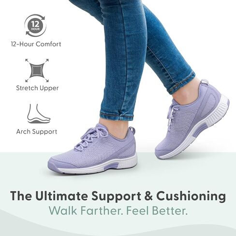 Orthofeet Women's Coral Sneaker, Gray, 10 in Kuwait