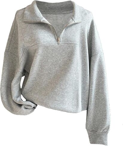 SOLY HUX Women's Long Sleeve Collared Sweatshirts Long Sleeve Half Zip Pullover Fall Clothes in Saudi Arabia