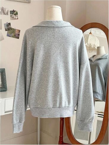 SOLY HUX Women's Long Sleeve Collared Sweatshirts Long Sleeve Half Zip Pullover Fall Clothes in Saudi Arabia