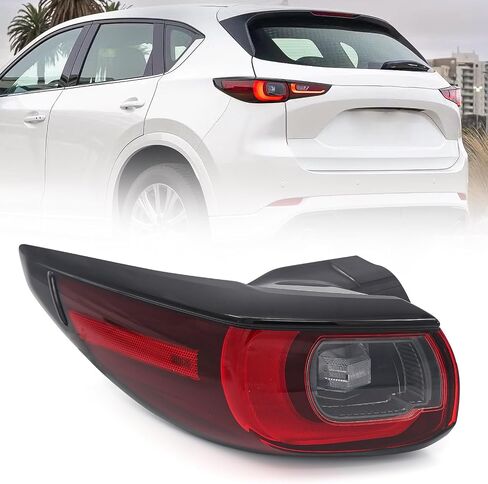 Huray Right LED Outer Tail Light Assembly Fit for Mazda CX-5 2022 2023 2024, RH Taillight w/Bulbs OE Style Rear Brake Lamp Replacement for MA2805138 Passenger Side in Saudi Arabia