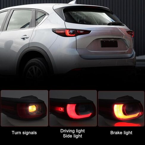 Huray Right LED Outer Tail Light Assembly Fit for Mazda CX-5 2022 2023 2024, RH Taillight w/Bulbs OE Style Rear Brake Lamp Replacement for MA2805138 Passenger Side in Saudi Arabia