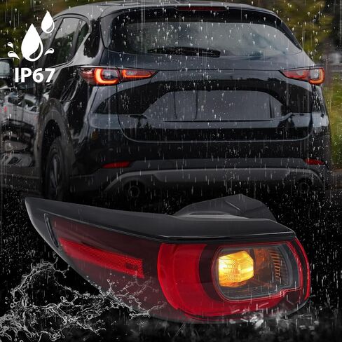 Huray Right LED Outer Tail Light Assembly Fit for Mazda CX-5 2022 2023 2024, RH Taillight w/Bulbs OE Style Rear Brake Lamp Replacement for MA2805138 Passenger Side in Saudi Arabia