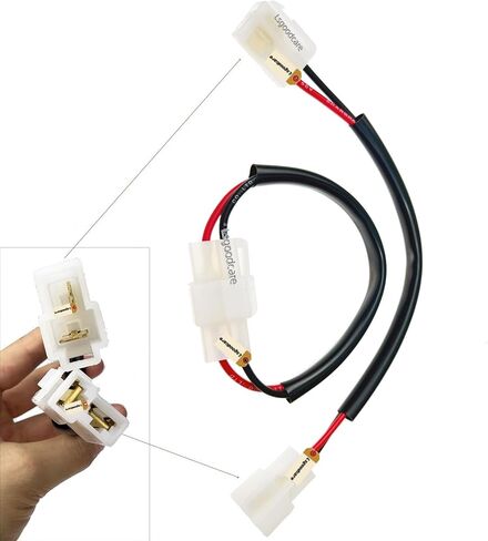 Lsgoodcare 5Pcs 6.3MM 2Pin Automotive Quick Connection Electrical Wire Connector 2 Way Car Male to Female 16Awg Cable Terminal Plug Kits Motorcycle ﻿ in Saudi Arabia