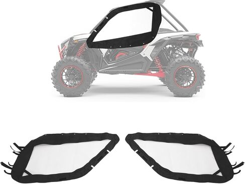 حاوية كابينة للأبواب العلوية الناعمة متوافقة مع 2019 2020 2021 2022 2023 2024 Honda Talon 1000R 1000RS 1000X 1000XS Fox Live Valve نافذة جانبية ناعمة شفافة in Kuwait