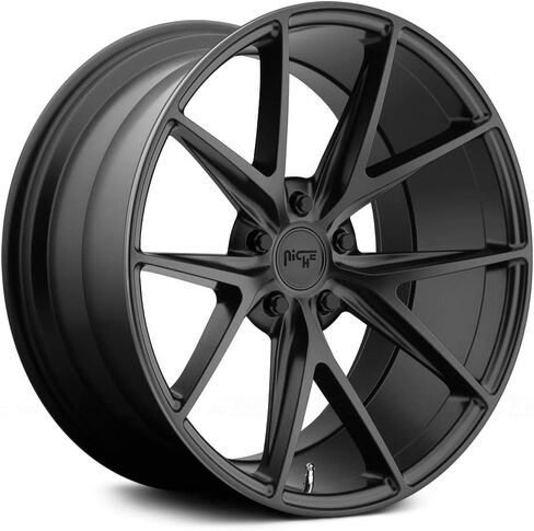 عجلة NICHE M117 MISANO باللون الأسود غير اللامع مع الألومنيوم (18 × 8. بوصة /5 × 100 مم، إزاحة 40 مم) in Saudi Arabia