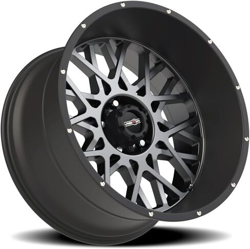 Vision Rocker 20x12 Gray Black Wheel / Rim 5x5 with a -51mm Offset and a 78.1 Hub Bore. Partnumber 412-20273ABL-51 in Saudi Arabia