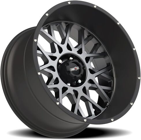 Vision Rocker 20x12 Gray Black Wheel / Rim 5x5 with a -51mm Offset and a 78.1 Hub Bore. Partnumber 412-20273ABL-51 in Saudi Arabia
