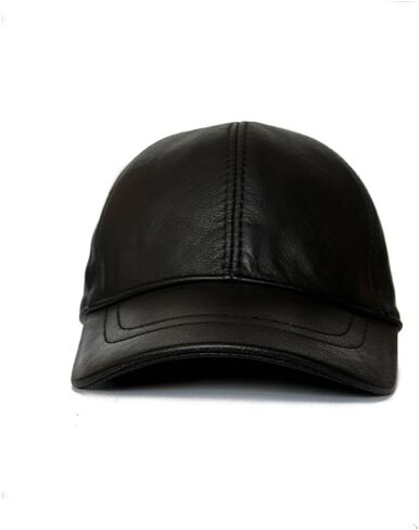 3 Pack Leather Caps Genuine Lambskin Leather Hat Sports Visor Adjustable Strap in Saudi Arabia