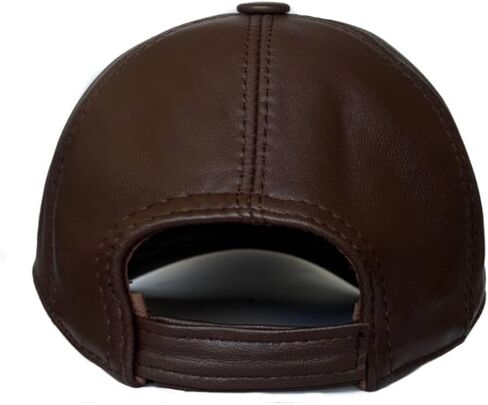 3 Pack Leather Caps Genuine Lambskin Leather Hat Sports Visor Adjustable Strap in Saudi Arabia