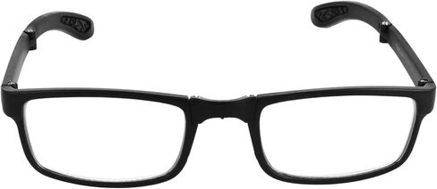 EXCEART - 2.50 Nearsighted Glasses Folding Reading Glasses Black Myopia Glasses Long Distance Eyeglasses with Portable Case in Saudi Arabia