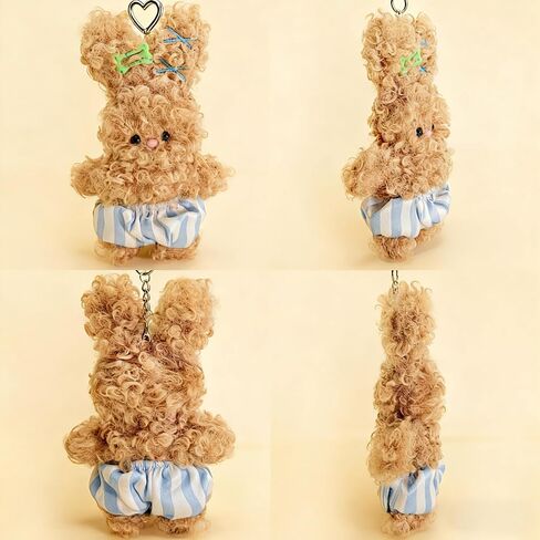 Plush Rabbit Keychain,cute decorative accessories, gifts, handbags, wallets, backpacks, car keychain in Saudi Arabia
