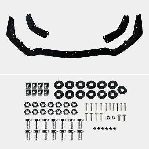 Spec-D Tuning Spec Style Front Bumper Lip Chin Spoiler Splitter Compatible with 2018-2023 Ford Mustang GT in Saudi Arabia