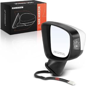 A-Premium Passenger Side Power Door Mirror Compatible with Mazda 6 2014-2017 - Heated Manual Folding with Turn Signal Indicator White Outside Rear View Mirror - Replace# GHP9691N1A51 in Kuwait