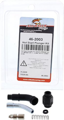 All Balls Hot Start Plunger Kit 46-2003 Compatible With/Replacement For Yamaha WR250F 2003-2014, WR450F 2003-2011, YZ250F 2003-2013, YZ450F 2003-2009 in Saudi Arabia