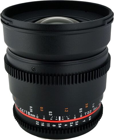 Rokinon CV16M-N 16mm T2.2 Cine Wide Angle Lens for Nikon F Mount Cameras in Kuwait