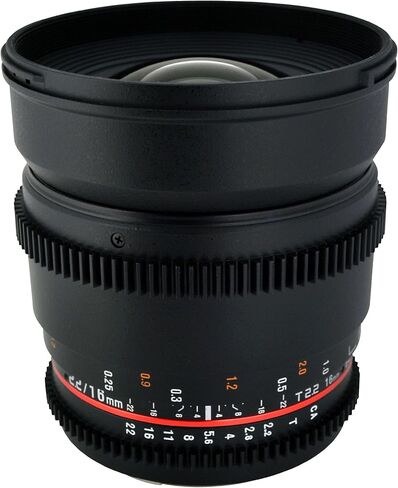 Rokinon CV16M-N 16mm T2.2 Cine Wide Angle Lens for Nikon F Mount Cameras in Kuwait