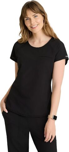 BARCO One Swing Classic Fit Tuck-in Scrub Top for Women – 1-Pocket, Crew Neck Shirt with 360 Spandex Stretch in Saudi Arabia