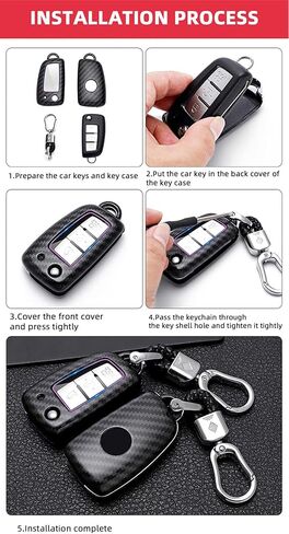 ontto Fit for Nissan Flip Key Fob Cover ABS Car Key Case Housing for Rogue Rogue Select in Kuwait